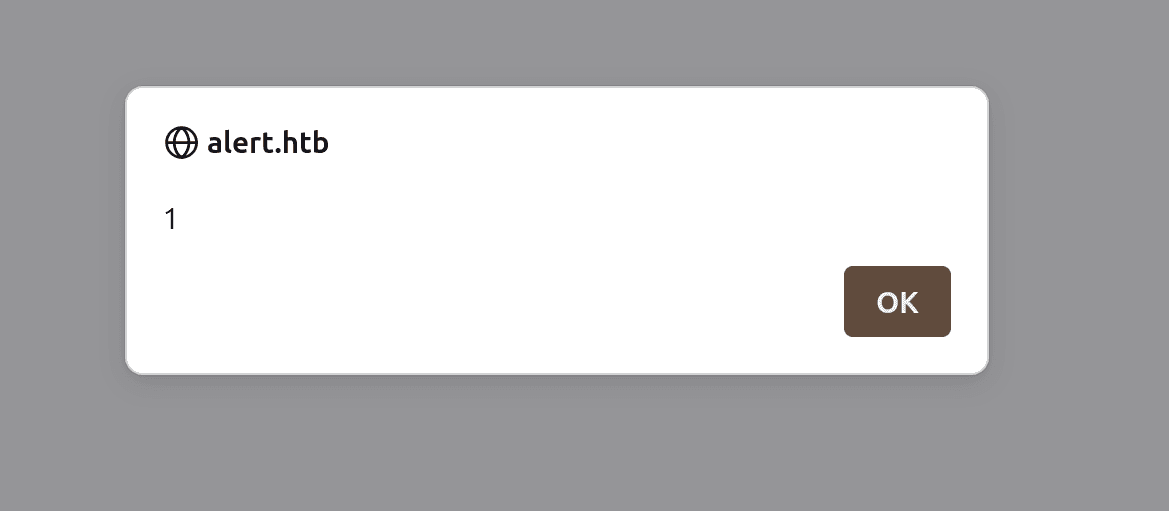 XSS alert