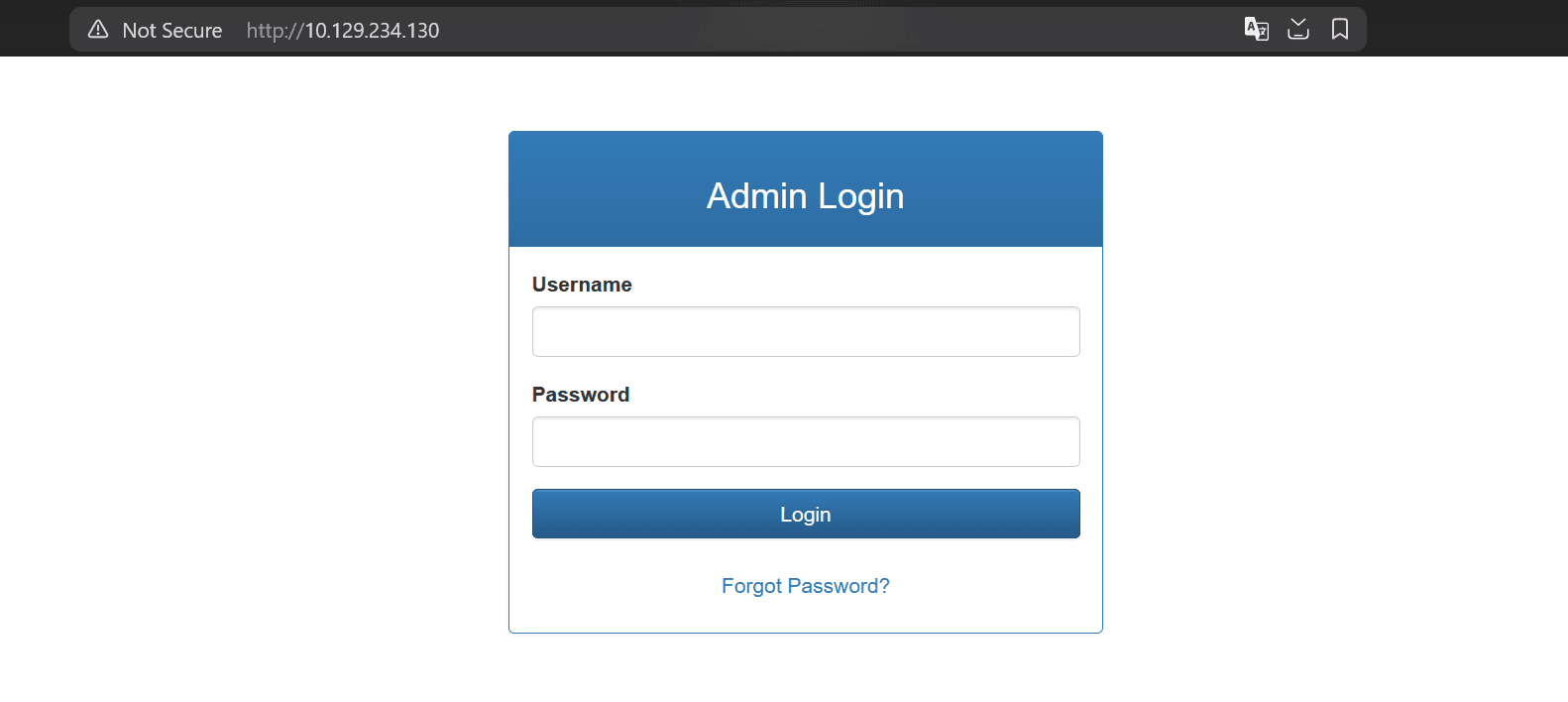 Login form