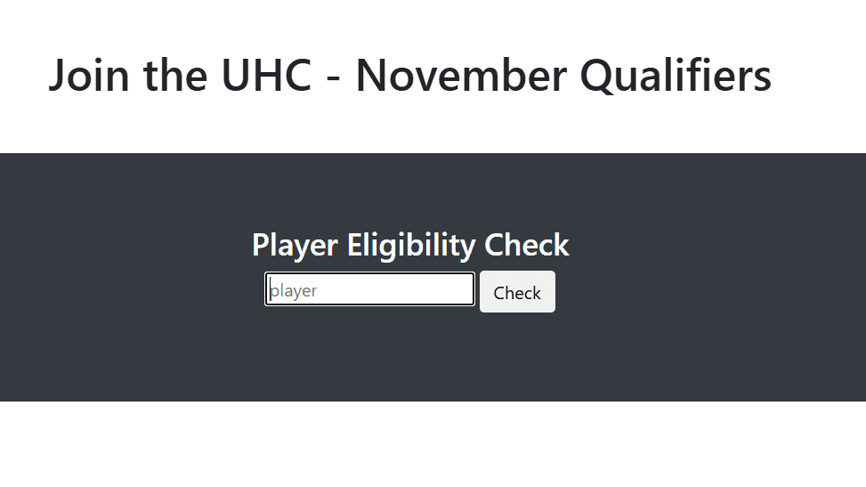 Player eligibility form